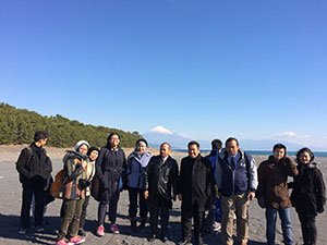 2月17日 寒かったけど感動した三保の松原の富士山